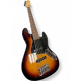 Used Fender Deluxe Active Jazz Bass V 5 String Sunburst Electric Bass Guitar