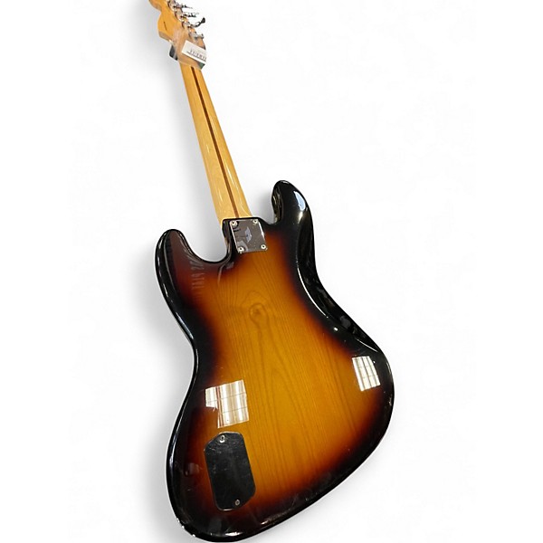 Used Fender Deluxe Active Jazz Bass V 5 String Sunburst Electric Bass Guitar