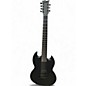 Used ESP LTD BLACK METAL VIPER 7-STRING Flat Black Solid Body Electric Guitar thumbnail