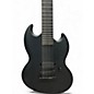 Used ESP LTD BLACK METAL VIPER 7-STRING Flat Black Solid Body Electric Guitar