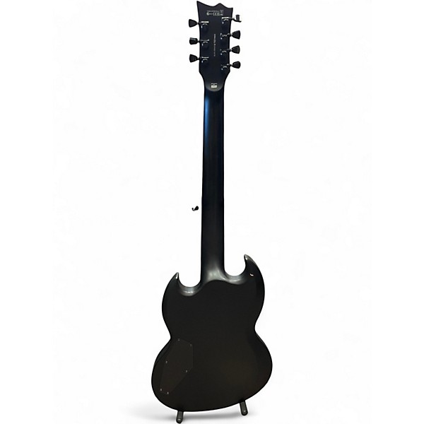 Used ESP LTD BLACK METAL VIPER 7-STRING Flat Black Solid Body Electric Guitar