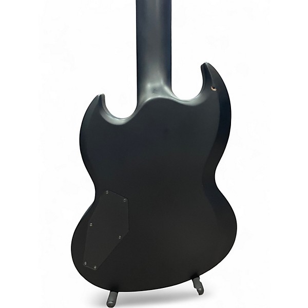Used ESP LTD BLACK METAL VIPER 7-STRING Flat Black Solid Body Electric Guitar