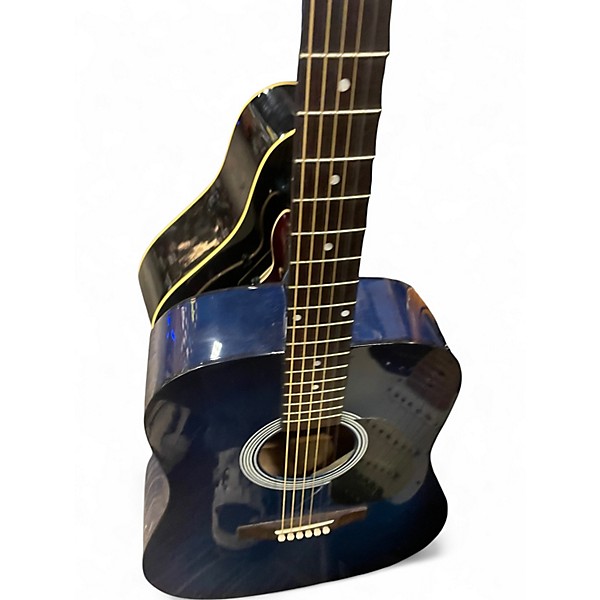 Used Indiana SCOUT Blue to Black Fade Acoustic Guitar