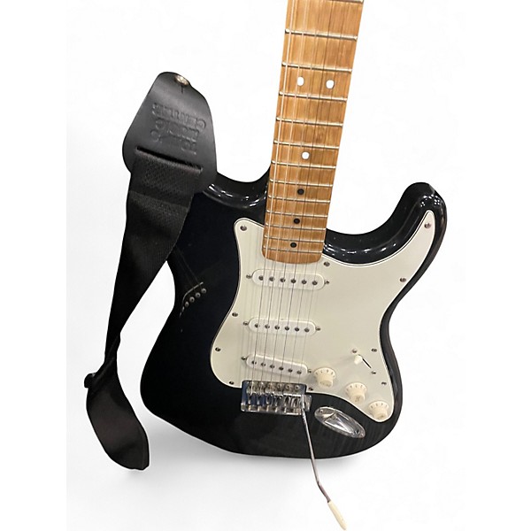 Used Starcaster by Fender Stratocaster BLACK Solid Body Electric Guitar