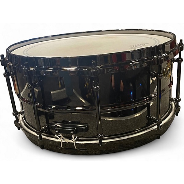 Used Ludwig 14in Black Magic Snare Black Drum