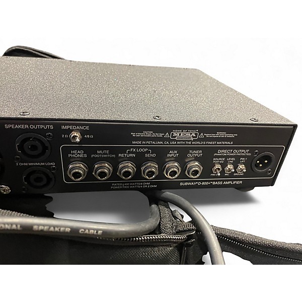 Used MESA/Boogie SUBWAY D-800+ Bass Amp Head