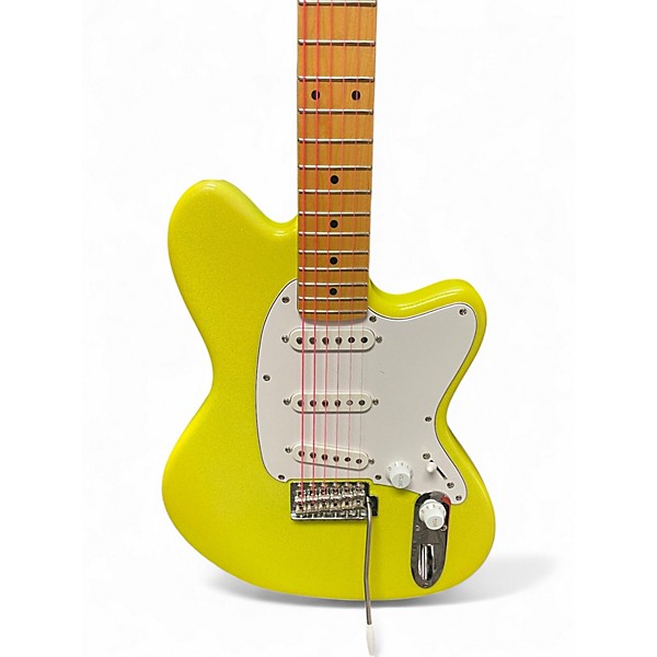 Used Ibanez YVETTE YOUNG YY10 SLIME GREEN SPARKLE Solid Body Electric Guitar