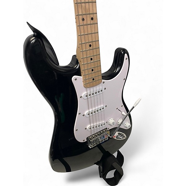 Used Squier Affinity Stratocaster Black Solid Body Electric Guitar