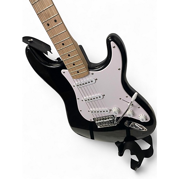 Used Squier Affinity Stratocaster Black Solid Body Electric Guitar