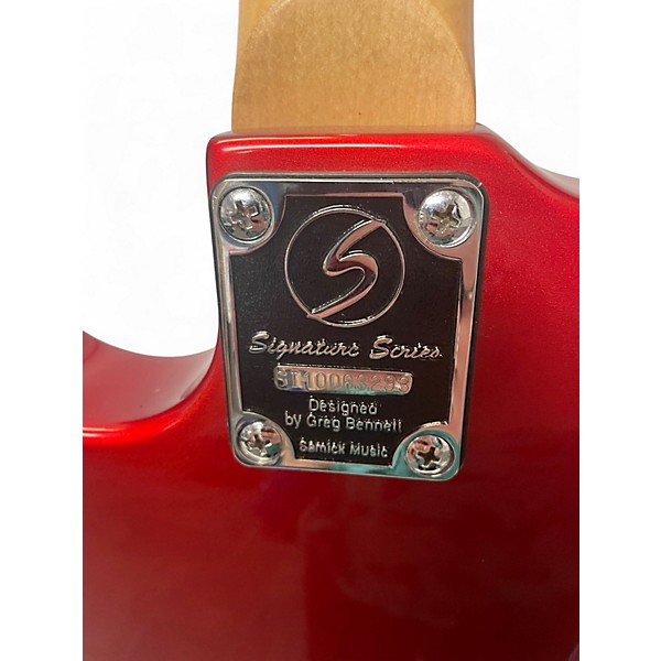 Used Greg Bennett Design by Samick Malibu Candy Apple Red Solid Body Electric Guitar
