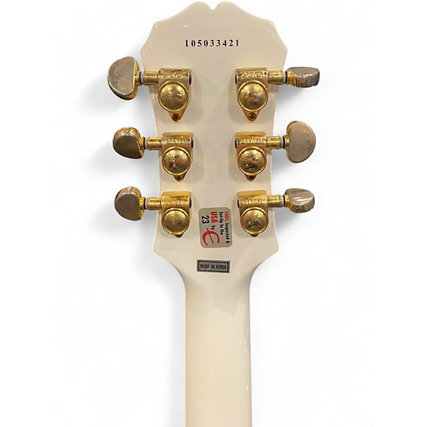 Used Epiphone CUSTOM Polar White Solid Body Electric Guitar