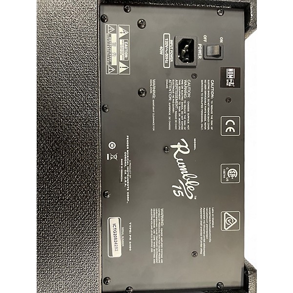 Used Fender Rumble 15 15W 1X8 Bass Combo Amp