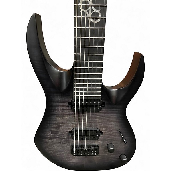 Used Solar Guitars A1.7RHFBB Flame Black Burst Matte Solid Body Electric Guitar