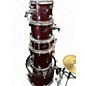 Used Ludwig 5 Piece BACKBEAT Metallic Red Drum Kit