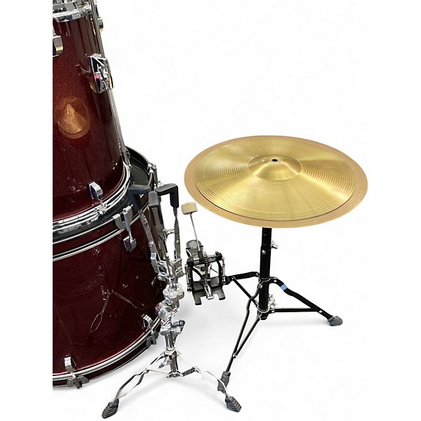 Used Ludwig 5 Piece BACKBEAT Metallic Red Drum Kit