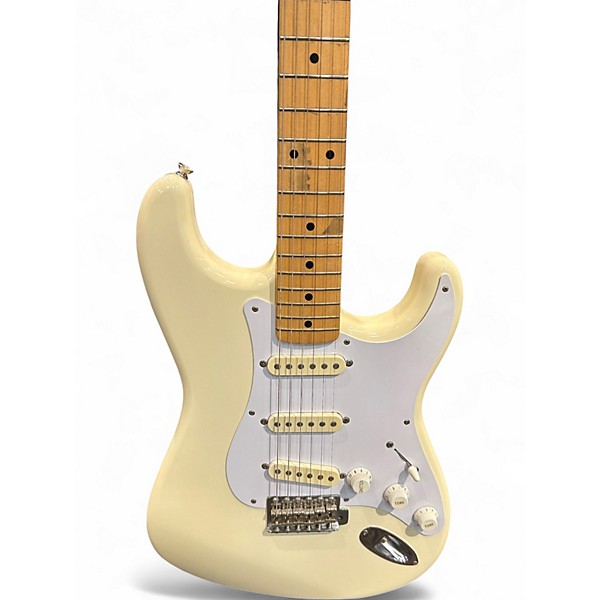 Used Fender 1989 MIJ Standard Stratocaster Vintage White Solid Body Electric Guitar