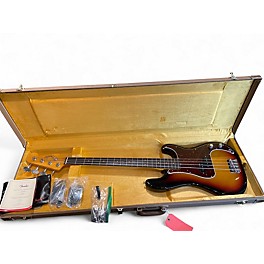 Used 2023 Fender American Vintage II 1960 Precision Bass 3 Tone Sunburst Electric Bass Guitar