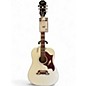 Used Epiphone Dove Pro White Acoustic Electric Guitar thumbnail