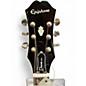 Used Epiphone Dove Pro White Acoustic Electric Guitar