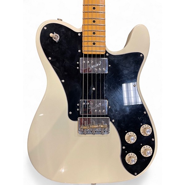 Used Fender American Professional 2 Telecaster Deluxe Shawbucker Olympic White Solid Body Electric Guitar