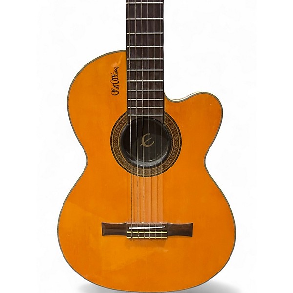 Used Epiphone CHET ATKINS CEC Antique Natural Classical Acoustic Electric Guitar