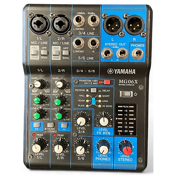 Used Yamaha MG06X Unpowered Mixer