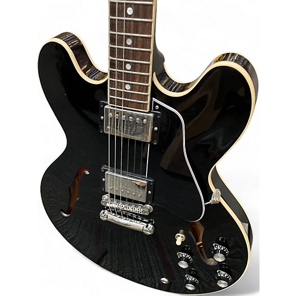 Used Gibson ES335 Black Hollow Body Electric Guitar