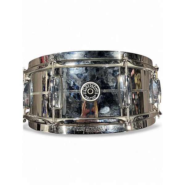 Used Gretsch Drums 14X6.5 Brooklyn Series Chrome over Steel Snare Chrome Drum