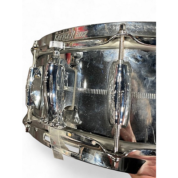 Used Gretsch Drums 14X6.5 Brooklyn Series Chrome over Steel Snare Chrome Drum