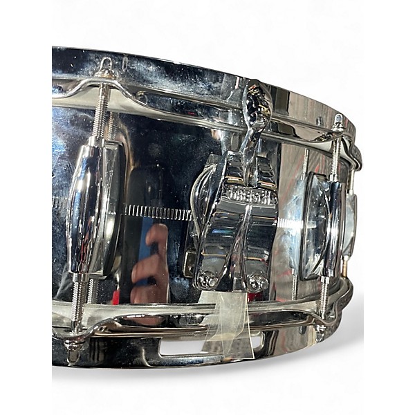 Used Gretsch Drums 14X6.5 Brooklyn Series Chrome over Steel Snare Chrome Drum