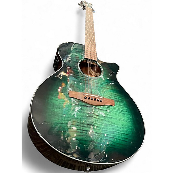 Used Ibanez Aeg70-ebm Emerald burst Acoustic Electric Guitar