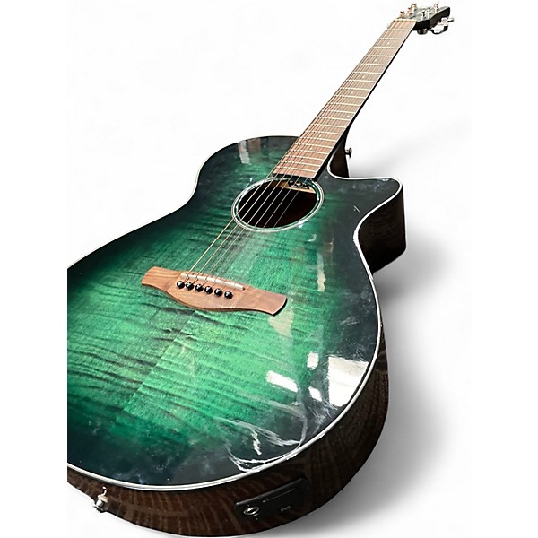 Used Ibanez Aeg70-ebm Emerald burst Acoustic Electric Guitar