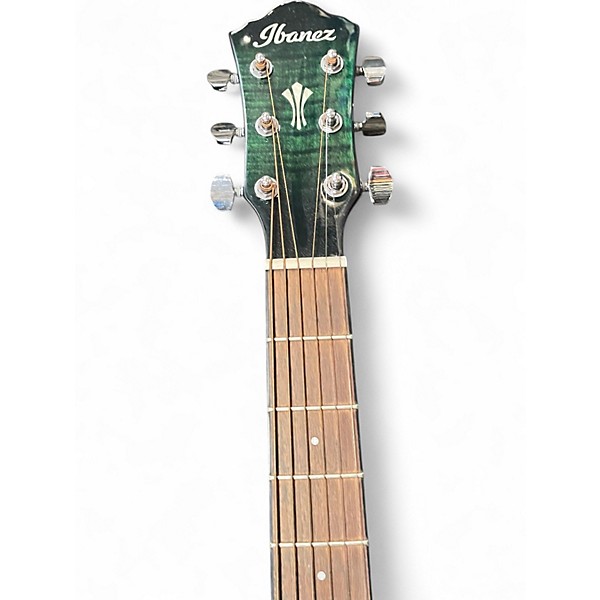 Used Ibanez Aeg70-ebm Emerald burst Acoustic Electric Guitar