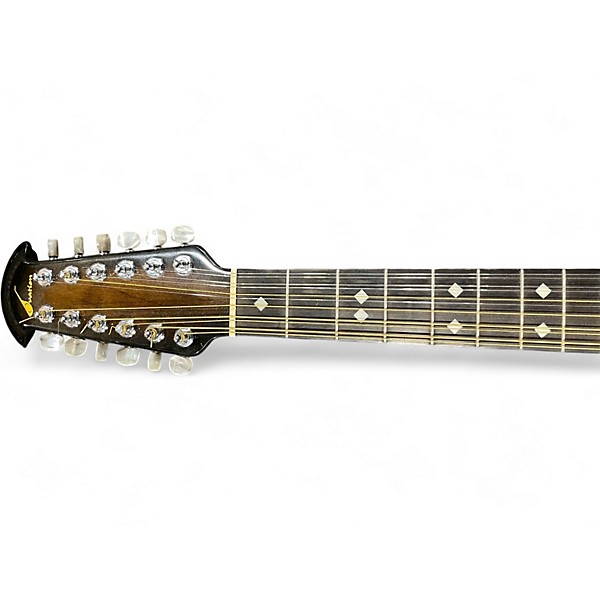 Used Ovation Custom Balladeer 1655 2 Color Sunburst 12 String Acoustic Electric Guitar