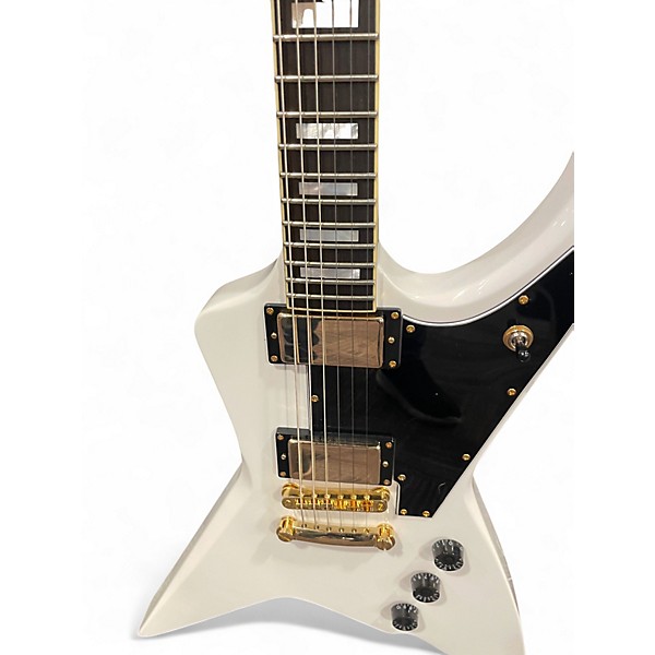 Used Evil Instruments JACKHAMMER Alpine White Solid Body Electric Guitar