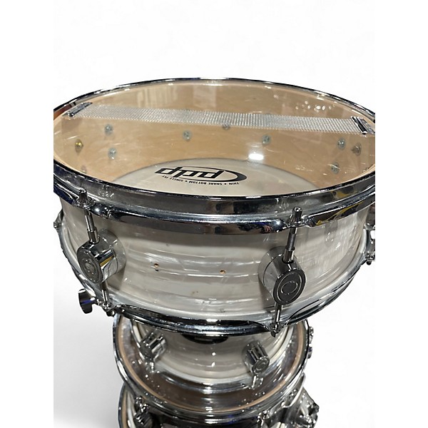Used PDP by DW 5 Piece Pacific Series White Onyx Drum Kit