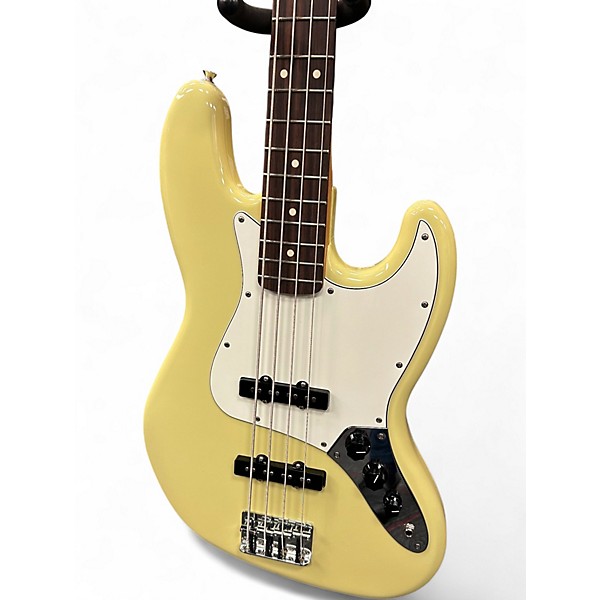Used Fender Player II Jazz Bass Hialeah Yellow Electric Bass Guitar