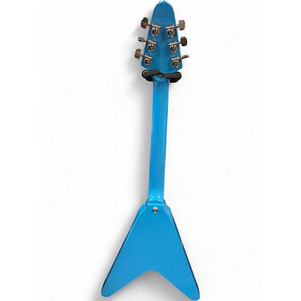Used Epiphone Flying V 70s Maui Blue Solid Body Electric Guitar