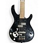 Used Squier MB4 Skull & Crossbones Black Electric Bass Guitar