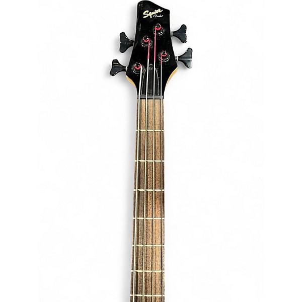 Used Squier MB4 Skull & Crossbones Black Electric Bass Guitar