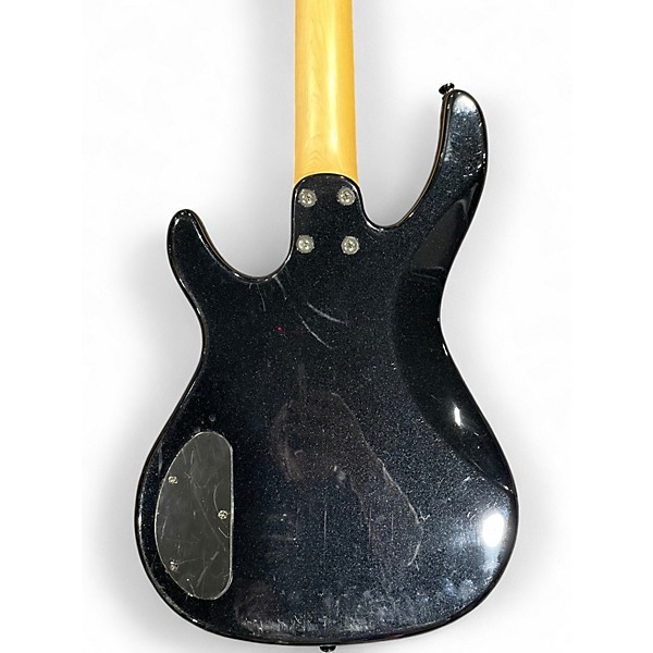 Used Squier MB4 Skull & Crossbones Black Electric Bass Guitar