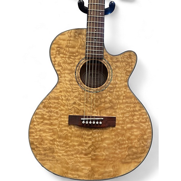 Used Mitchell MX430QAB Natural Acoustic Guitar