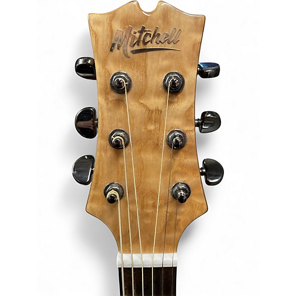Used Mitchell MX430QAB Natural Acoustic Guitar