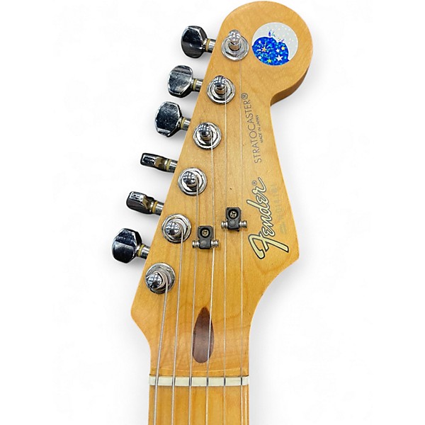 Used Fender MIJ Stratocaster Black Solid Body Electric Guitar