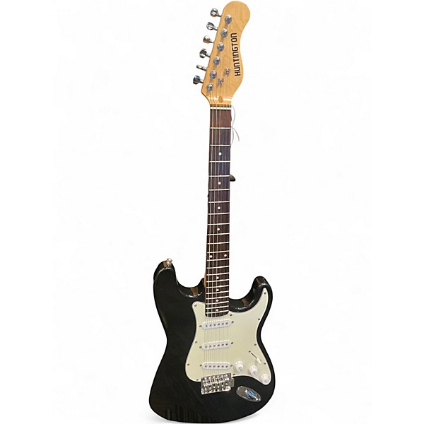 Used Huntington Stratocaster Black Solid Body Electric Guitar