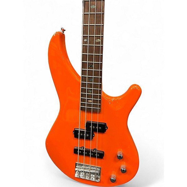 Used Mitchell Mb100R Orange Electric Bass Guitar
