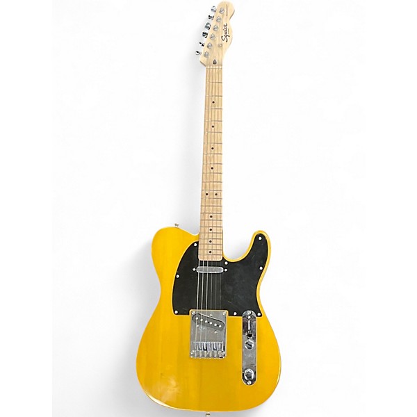 Used Squier SONICTelecaster Butterscotch Solid Body Electric Guitar