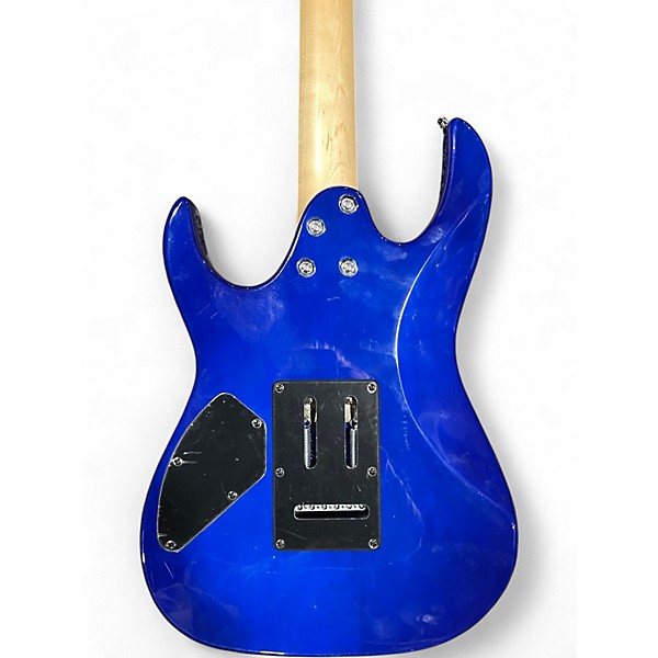 Used Ibanez GRX70QA Trans Blue Burst Solid Body Electric Guitar