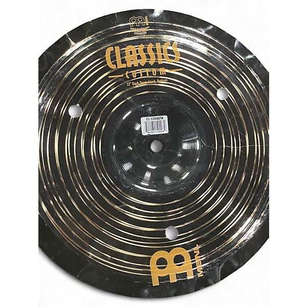 Used MEINL 12in CLASSIC CUSTOM DARK TRASH STACK Cymbal
