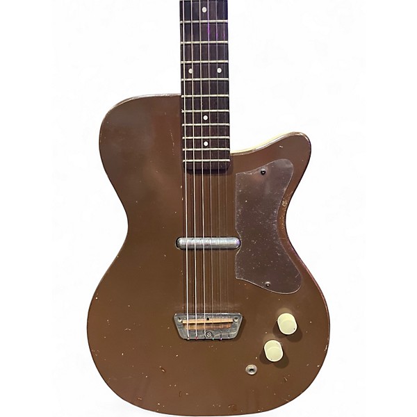 Vintage 1950s Silvertone 1417 Bronze Solid Body Electric Guitar